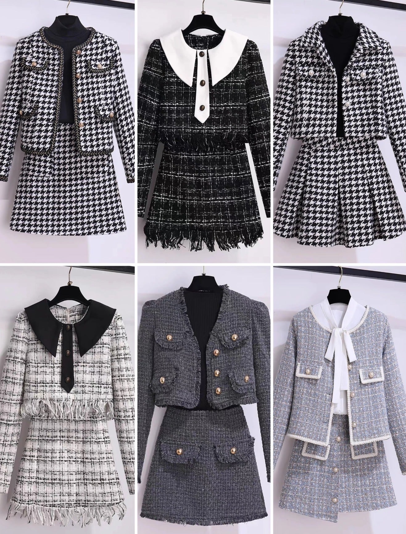 COAT Woolen suit and floral jacket set