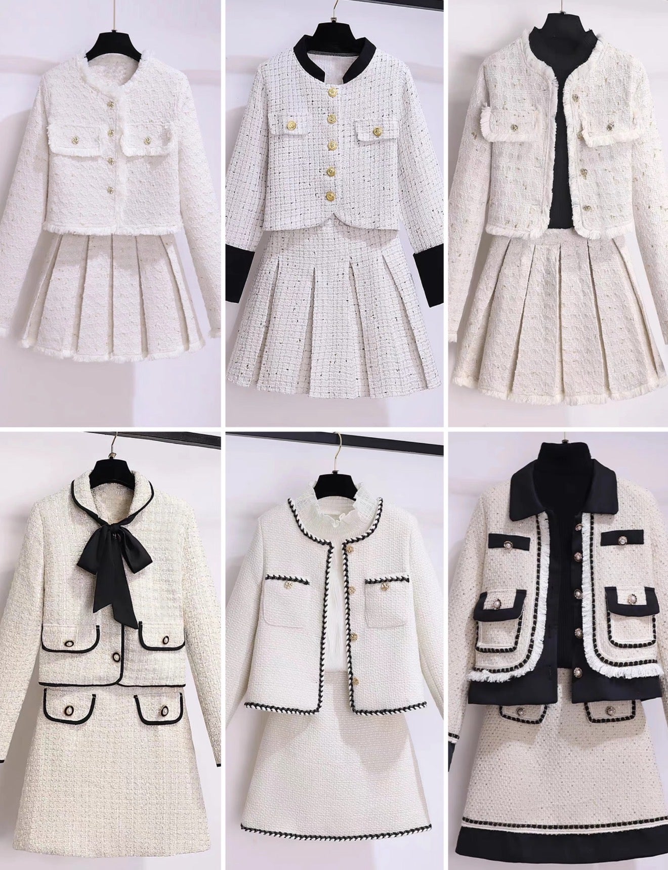 COAT LONG SLEEVES Woolen suit and floral jacket set