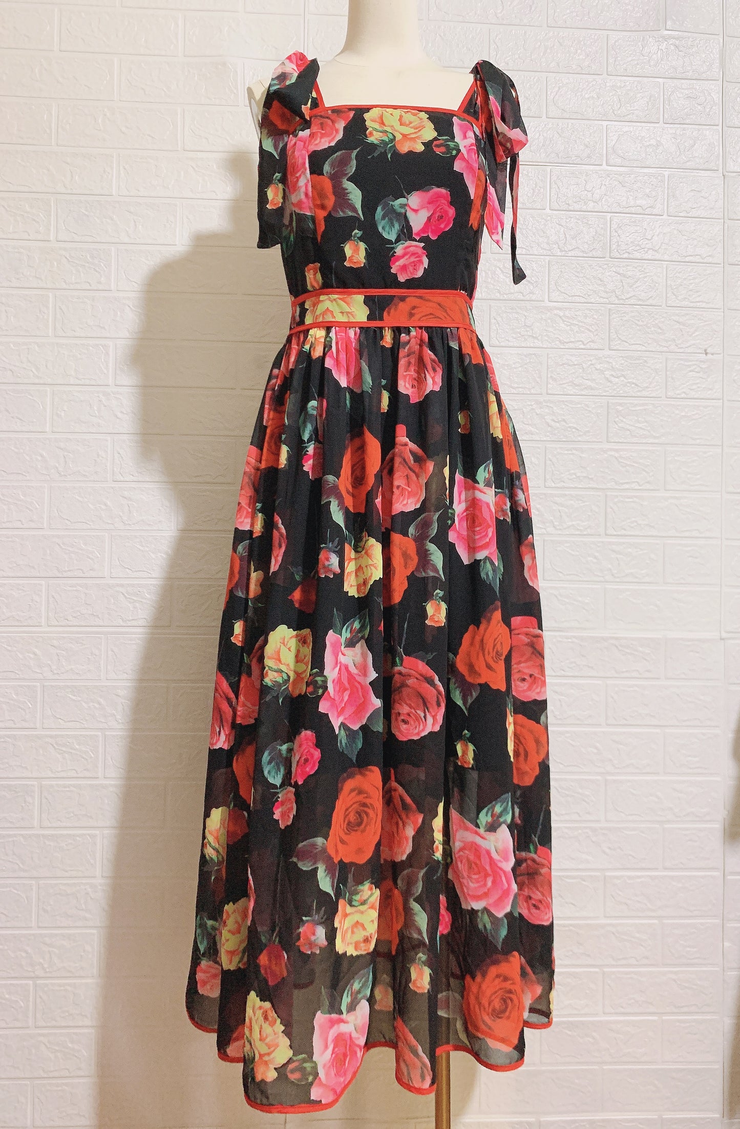 DRESS PRINTING FLOWERS DRESS