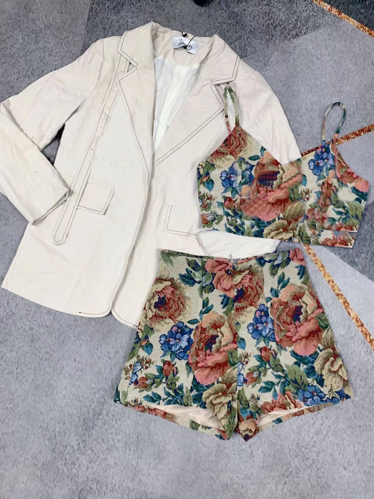 BLAZER ONE SET 3 PCS SKIRTS INNER LONG SLEEVES BLAZER
