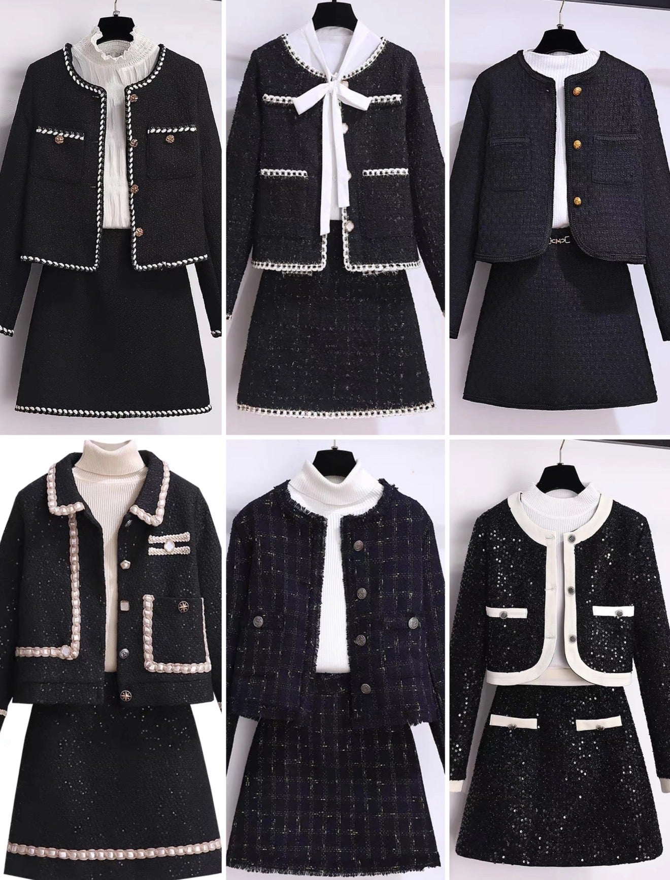 COAT Woolen suit and floral jacket set