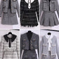 COAT Woolen suit and floral jacket set