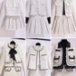 COAT LONG SLEEVES Woolen suit and floral jacket set