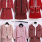 COAT LONG SLEEVES Woolen suit and floral jacket set