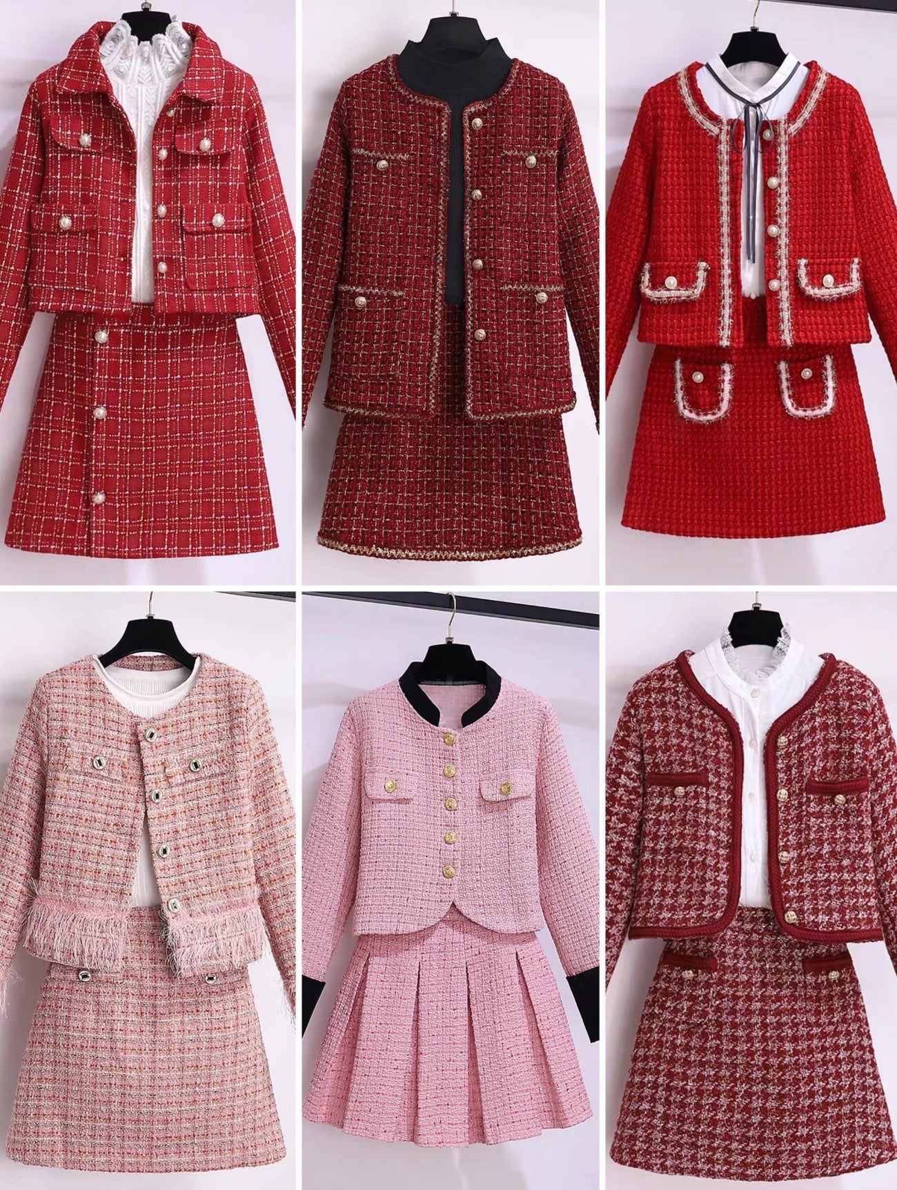 COAT LONG SLEEVES Woolen suit and floral jacket set
