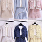 COAT Woolen suit and floral jacket set