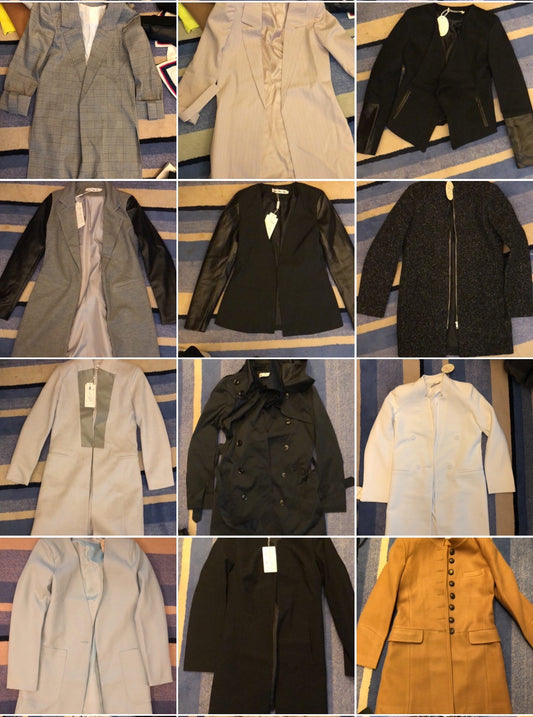 COAT LONG SLEEVES WITH LEATHER COAT