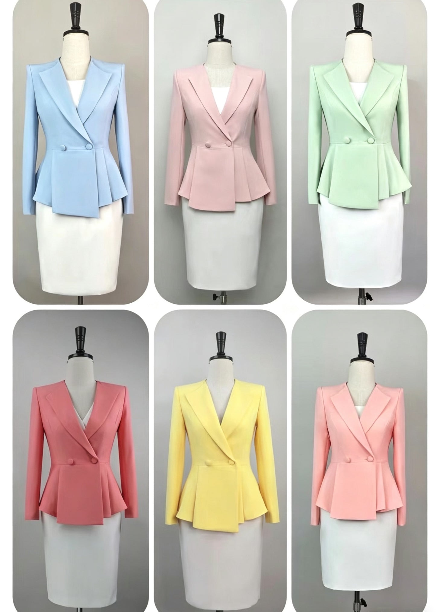 BLAZER LONG SLEEVES Women's suit jacket, professional office wear, suitable for live streaming and on-camera appearance