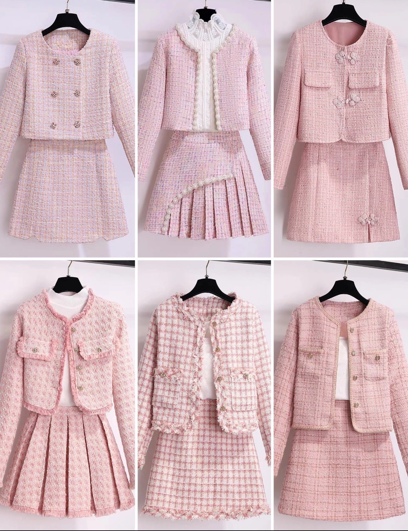 COAT LONG SLEEVES Woolen suit and floral jacket set