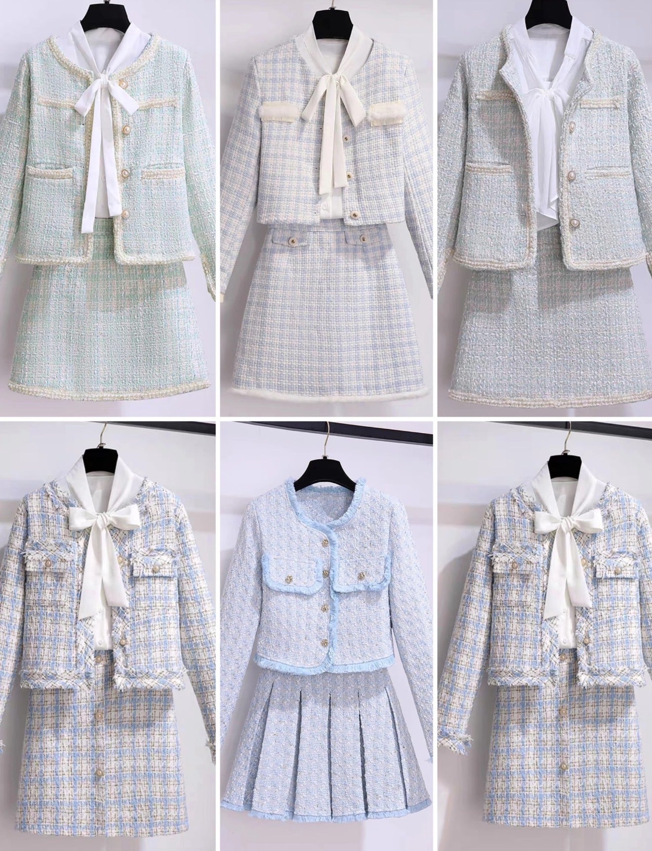 COAT LONG SLEEVES Woolen suit and floral jacket set