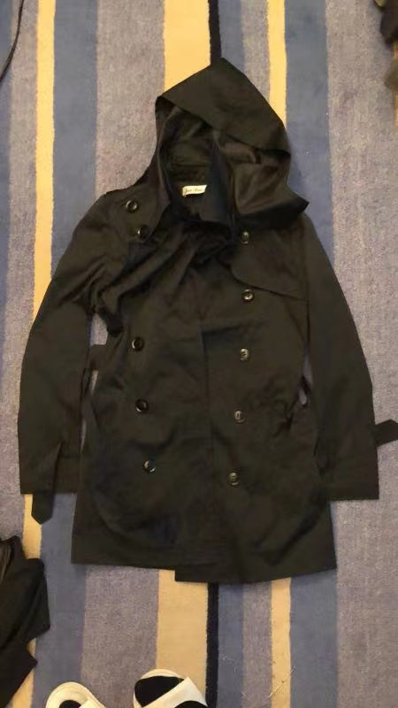 COAT LONG SLEEVES WITH HAT CLOTH COAT