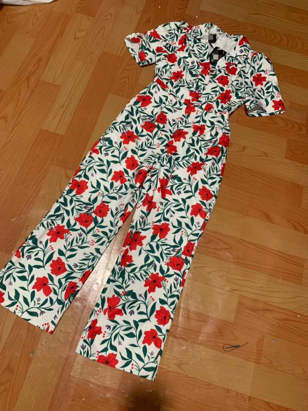 JUMPSUITS PRINTING FLOWERS LONG JIMPSUITS