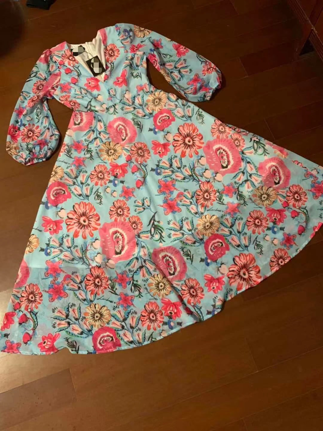 DRESS PRINTING FLOWERS DRESS