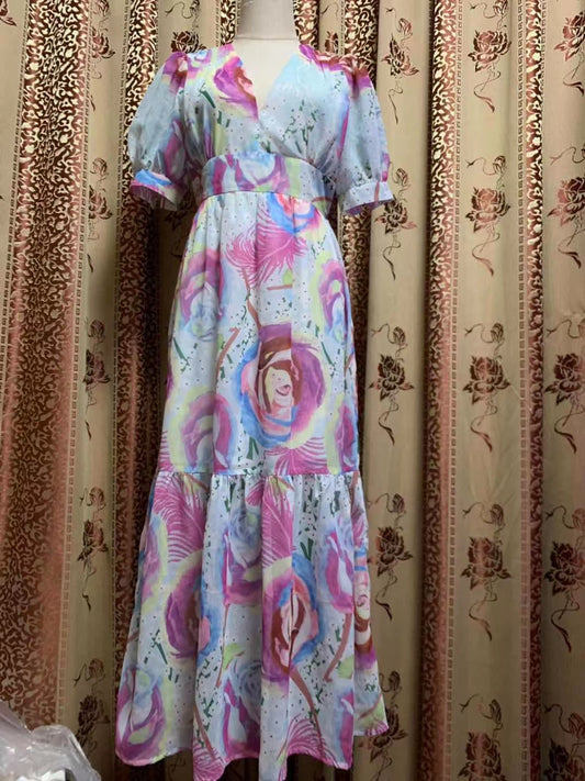 DRESS PRINGING  FLOWERS DRESS