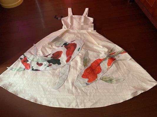 DRESS EMROIDERY FISH DRESS