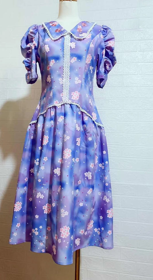 DRESS PRINTING FLOWERS DRESS