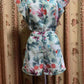 ONE SET PRINTING FLOWERS TOP AND SHORT PANTS