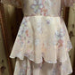 DRESS PEINTING FLOWERS EMBRIDERY LACE LONG DRESS