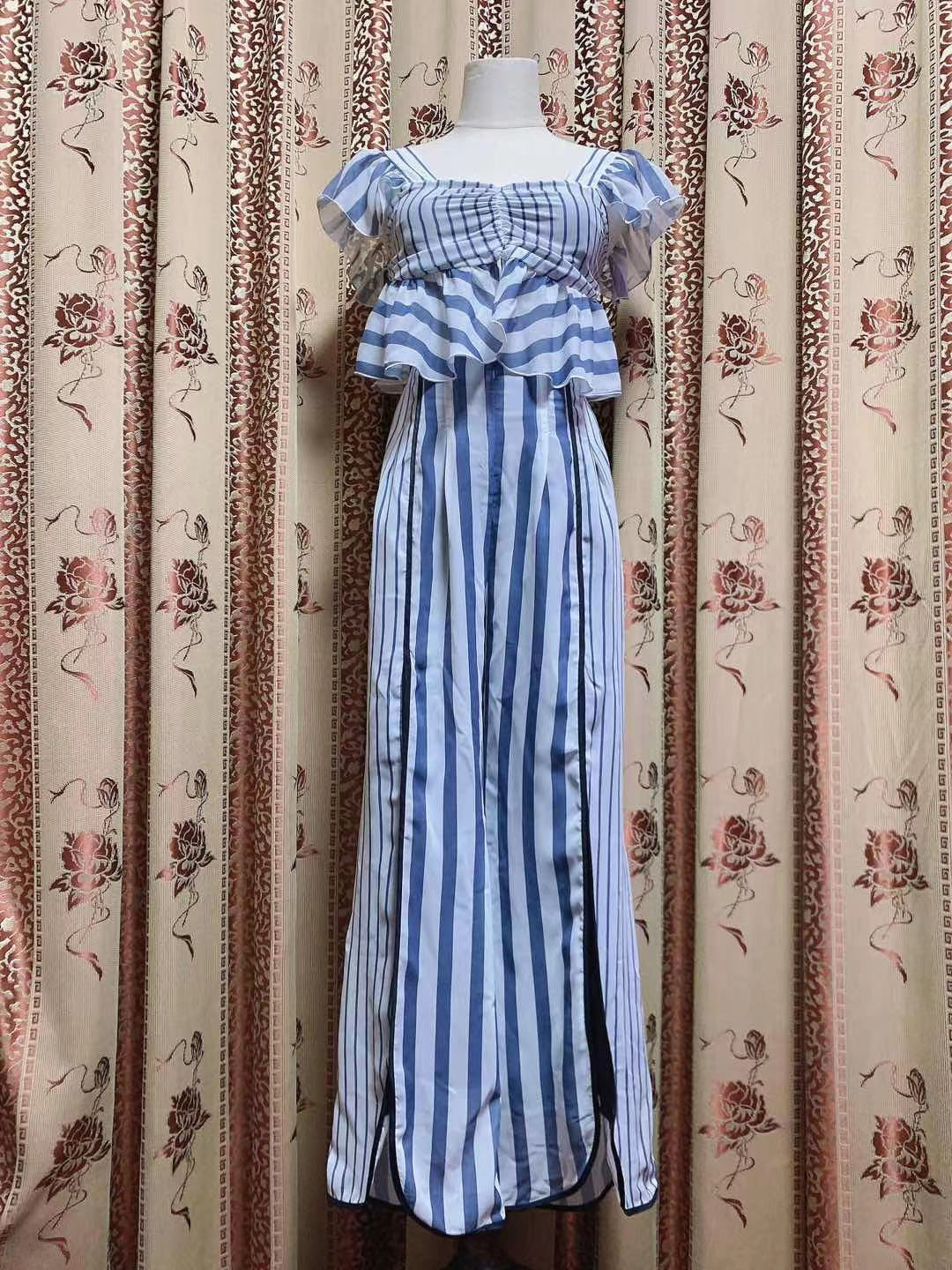 ONE SET PRINTING STRIPETOP AND LONG PANTS