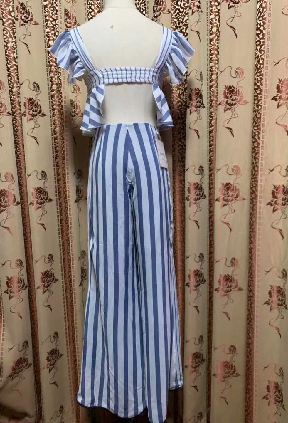 ONE SET PRINTING STRIPETOP AND LONG PANTS
