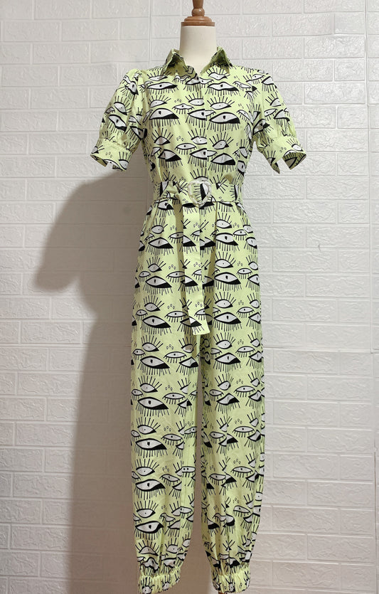 JUMPSUITS PRINTING EYES  LONG JUMPSUITS