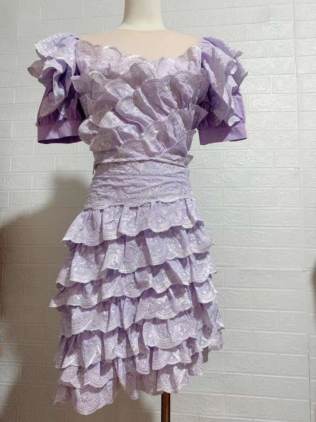 Emerging fashion designers ONE SET EMBROIDERY TOP AND SKIRTS