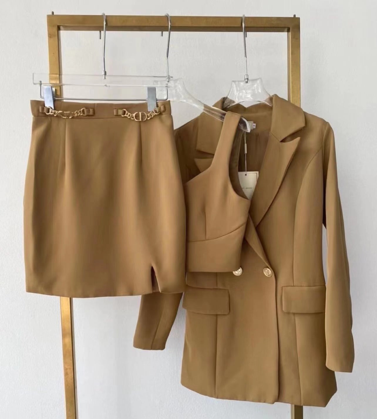 BLAZER ONE SET 3 PCS SKIRTS INNER LONG SLEEVES BLAZER